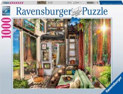 RAVENSBURGER CASSE-TÊTE 1000 PIÈCES - MAISON MINIATURE DE LA FORÊT DE REDWOOD #17496